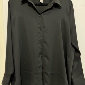 Chic Black Button-Up Shirt